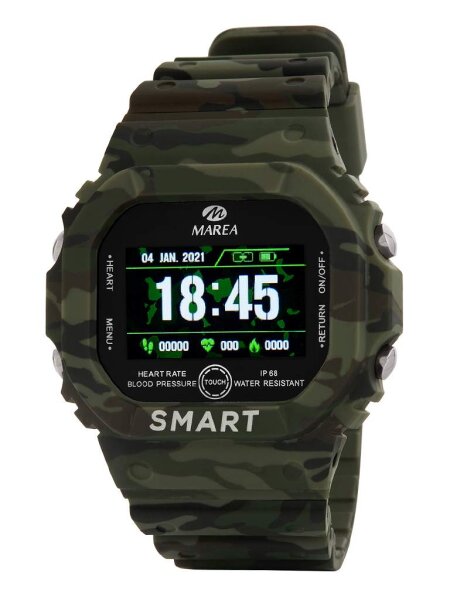 MAREA Smartwatch Fitness-Tracker hohe Stoßfestigkeit B57008/5