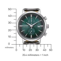 Citizen Herrenuhr EcoDrive (Solar) Chronograph mit Leder-Armband CA7069-24X