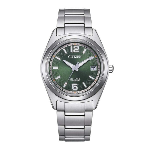 Citizen Damenuhr EcoDrive (Solar) analog mit Titan-Armband FE6151-82X