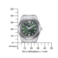 Citizen Damenuhr EcoDrive (Solar) analog mit Titan-Armband FE6151-82X