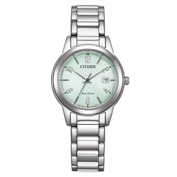 Citizen Damenuhr Analog Eco-Drive mit Edelstahl-Armband FE1241-71X