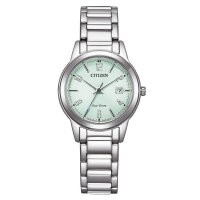 Citizen Damenuhr Analog Eco-Drive mit Edelstahl-Armband...