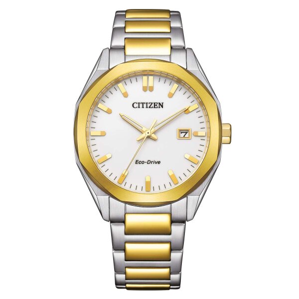 Citizen Herrenuhr Analog Eco-Drive mit Edelstahl-Armband BM7624-82A