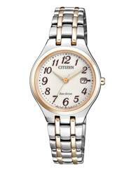 Citizen Damenuhr EcoDrive (Solar) analog mit Edelstahl-Armband EW2486-87A