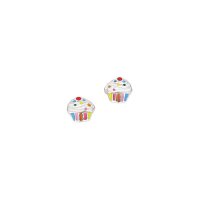 Cupcake-Ohrstecker für Kinder, 925 Silber,...