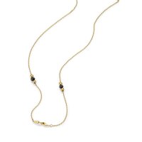 Elegantes Collier aus 333/- Gelbgold mit schwarzen...