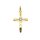 Kettenanhänger Kreuz aus 333 Gelbgold mit Zirkonia G3-00832A