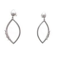 Ohrhänger 925 Sterling Silber rhodiniert Zirkonia...