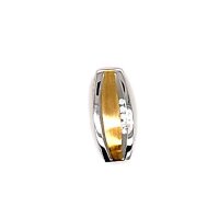 Anhänger 333 Gelbgold/Rhodiniert Zirlonia