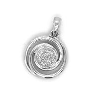 Anhänger 585 weißgold Brillant 0,06ct wsi SL5283