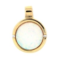 Anhänger aus 8 Karat (333) Gold gelb synth. Opal...