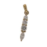 Anhänger aus 8 Karat (333) Gold mit Zirkonia G3-00526A