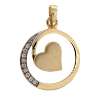 Anhänger aus 8 Karat (333) Gold mit Zirkonia G3-00986A
