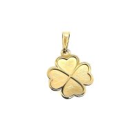 Anhänger aus mattiertem und poliertem 333er Gold