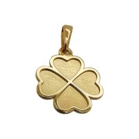 Anhänger aus mattiertem und poliertem 333er Gold