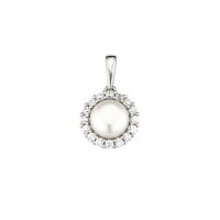 Anhänger Sterling Silber 925 rhodiniert Zirkonia...