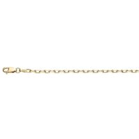 Anker-Armband aus 925 Sterling Silber gelb 17+2cm