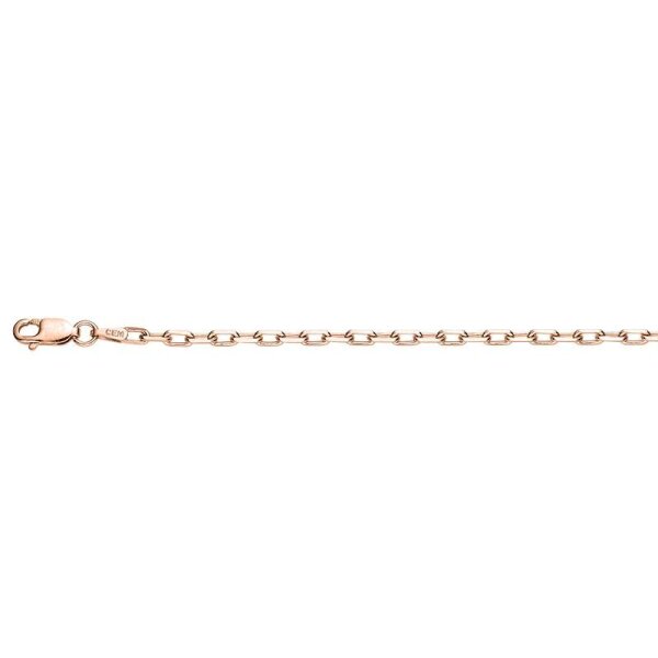 Anker-Armband aus 925 Sterling Silber rosé 17+2cm