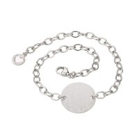 Armband 925 Silber 20cm eismatt Ø 16 mm S-00755B