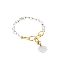 Armband 925 Silber mit Goldplattierung