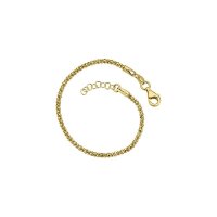 Armband 925 Sterling Silber gelb 17+2cm S-01413B