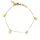 Armband aus 925 Sterling Silber gelb 17+2cm/platt. S-01285B