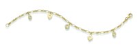 Armband aus 925 Sterling Silber, vergoldet, 19 cm