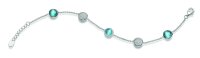 Armband aus 925 Sterlingsilber mit Zirkonia und synth....