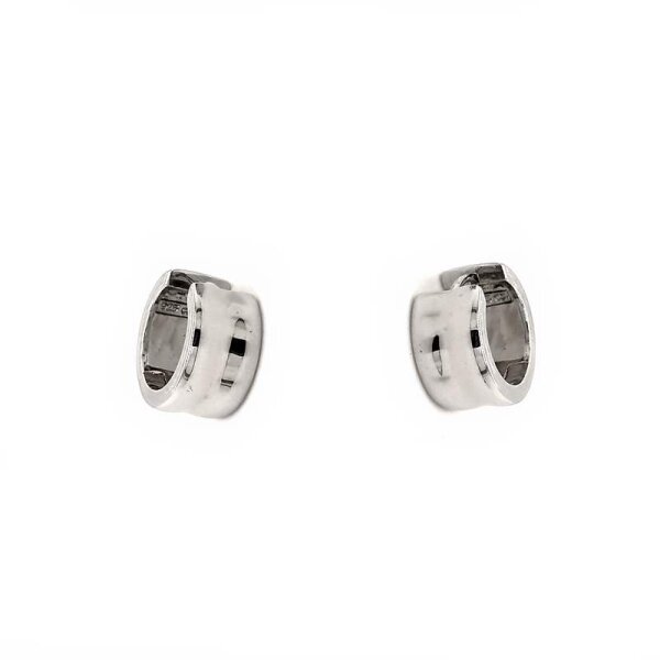 Breite Scharniercreolen aus 925 Sterling Silber