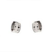 Breite Scharniercreolen aus 925 Sterling Silber