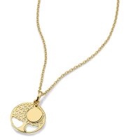 Collier mit Behang 8 Karat (333) Gelbgold 42+3cm G3-00744C