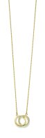 Collier mit Mittelteil aus 925 Silber vergoldet und...