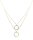 Damen Collier 8 Karat (333) Bicolor Zirkonia 42+3cm G3-00854C