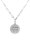 Damen Collier 925 Sterling Silber rhodiniert Zirkonia 42+3cm S-01155C