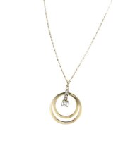Damen Collier aus 8 Karat (333) Gold mit Zirkonia G3-00924C