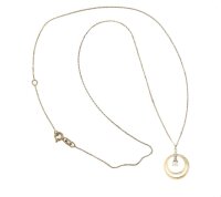 Damen Collier aus 8 Karat (333) Gold mit Zirkonia G3-00924C