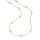 Damen Collier aus 925 Sterling Silber vergoldet mit Perlen, 42+3cm Länge