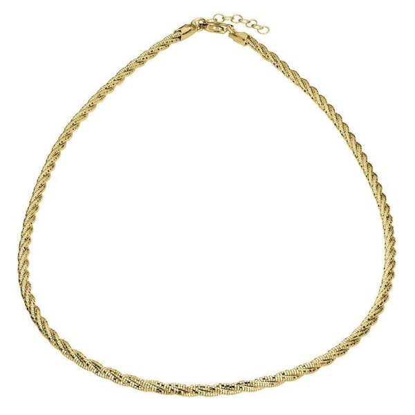 Damencollier aus 925 Sterling Silber vergoldet 45cm S-01857C