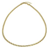 Damencollier aus 925 Sterling Silber vergoldet 45cm S-01857C