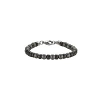 Edelstahl Armband mit Hämatit und Heishi-Perlen,...