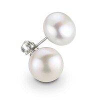 Elegante Titan Ohrstecker mit Süßwasserperlen