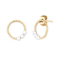 Engelsrufer Damen-Ohrstecker Pearls Gold ERE-PEARLS-G