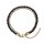 Fusskette Edelstahl vergoldet Onyx 22+5cm