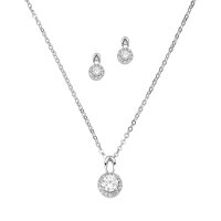 Garnitur aus 925 Sterling Silber rhodiniert...