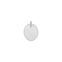 Gravurplatte aus 925 Sterling Silber rhodiniert 15mm matt...