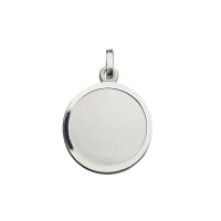 Gravurplatte aus 925 Sterling Silber rhodiniert 16 mm...