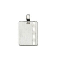 Gravurplatte aus 925 Sterling Silber rhodiniert BAH904723