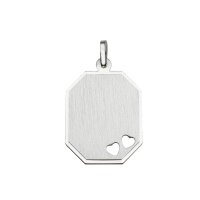 Gravurplatte aus 925 Sterling Silber rhodiniert BAH904725