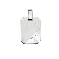 Gravurplatte aus 925 Sterling Silber rhodiniert BAH904726