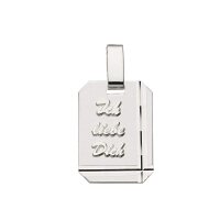 Gravurplatte aus 925 Sterling Silber rhodiniert BAH904744